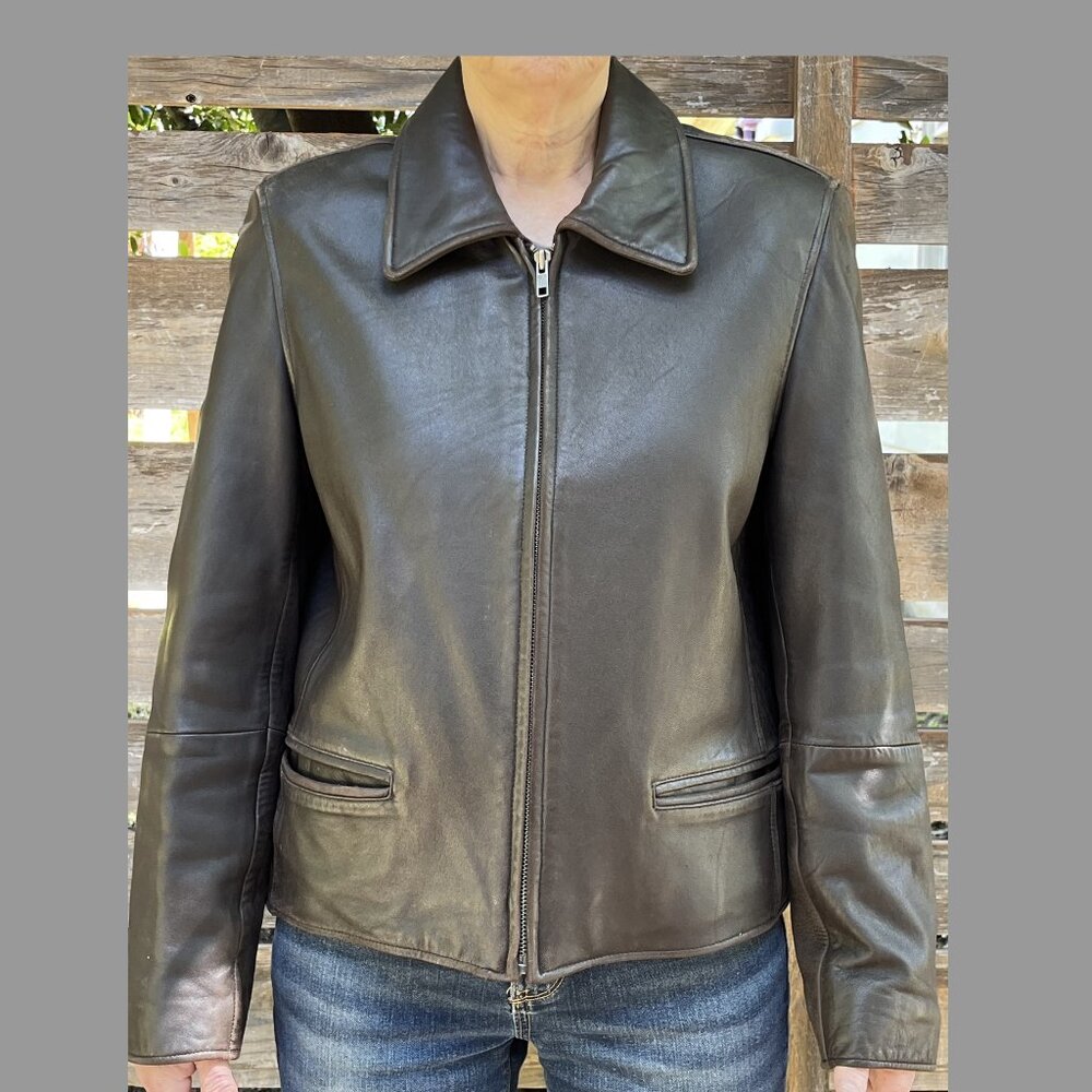 Eddie Bauer vintage leather jacket